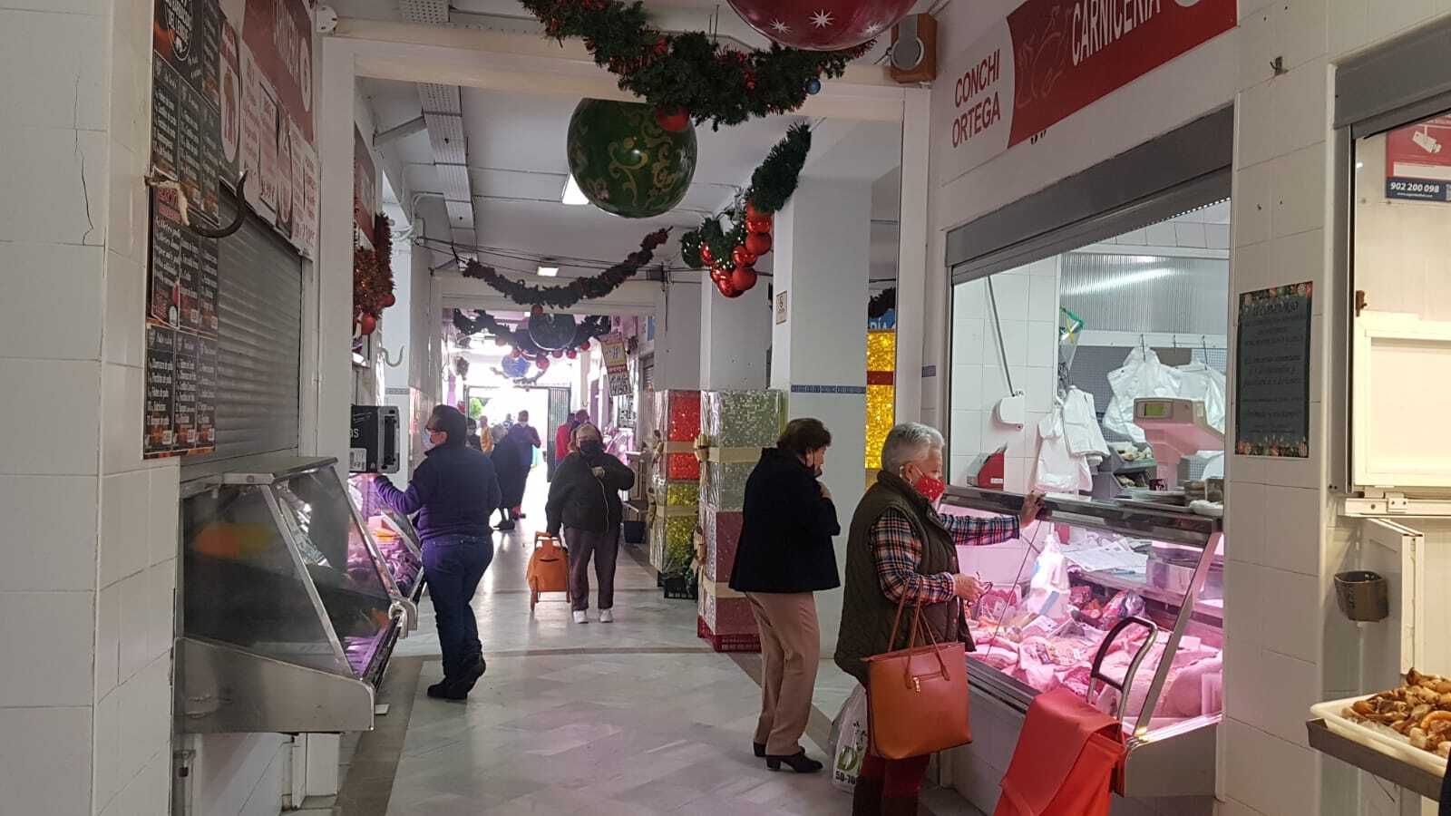 La Plaza de Abastos de El Puerto, en una imagen de este martes.