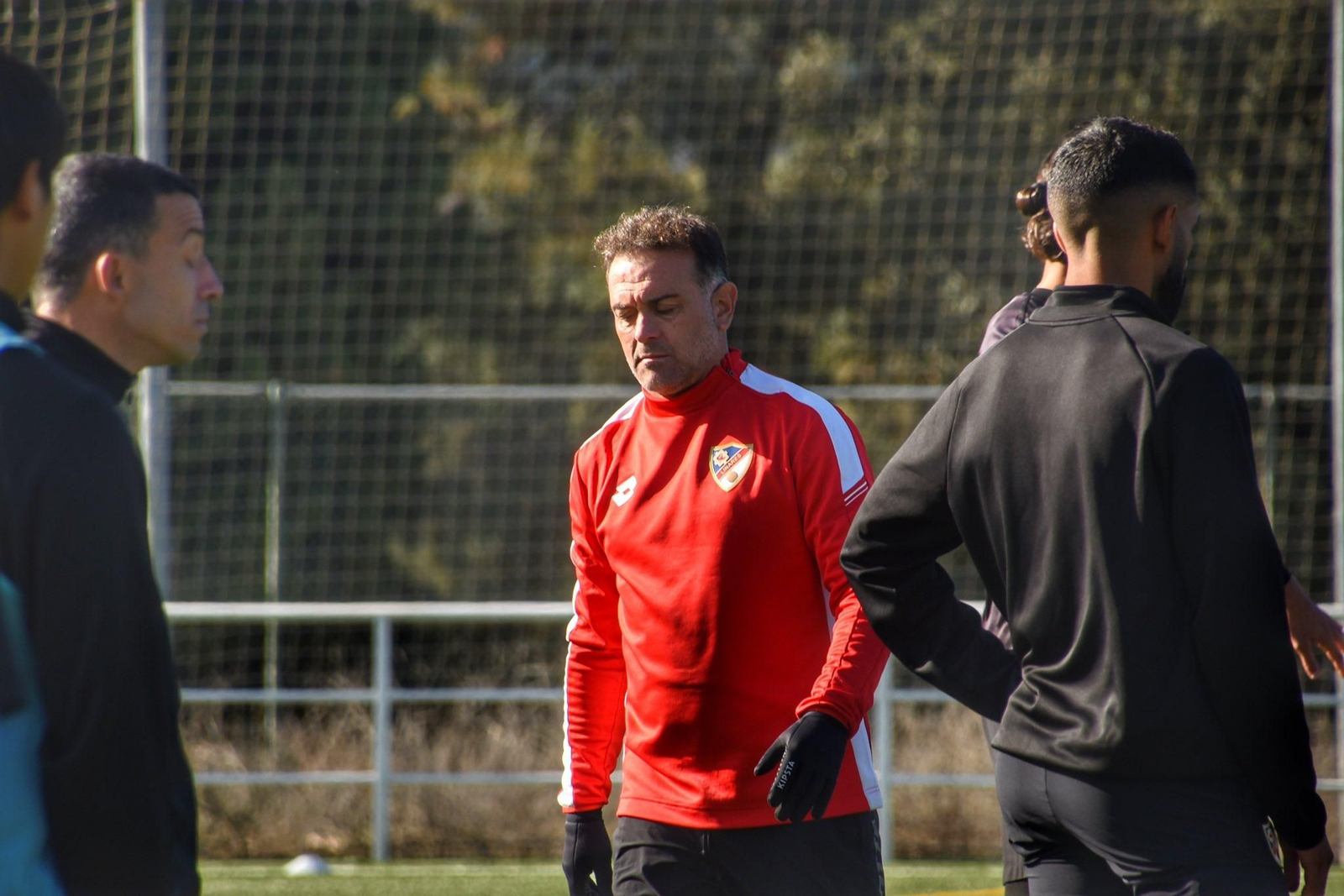 Pedro Díaz, en un entrenamiento.