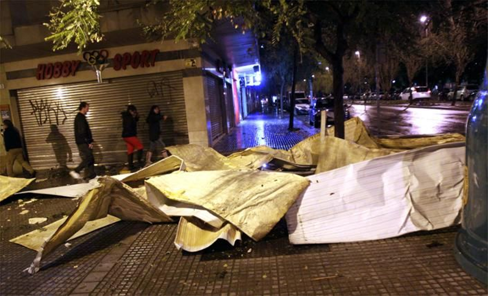 Las fotos del tornado de San Andrés en Málaga en 2009