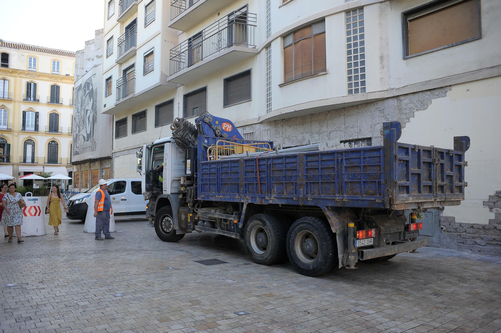Fotos del comienzo de los trabajos para la demolición del Astoria