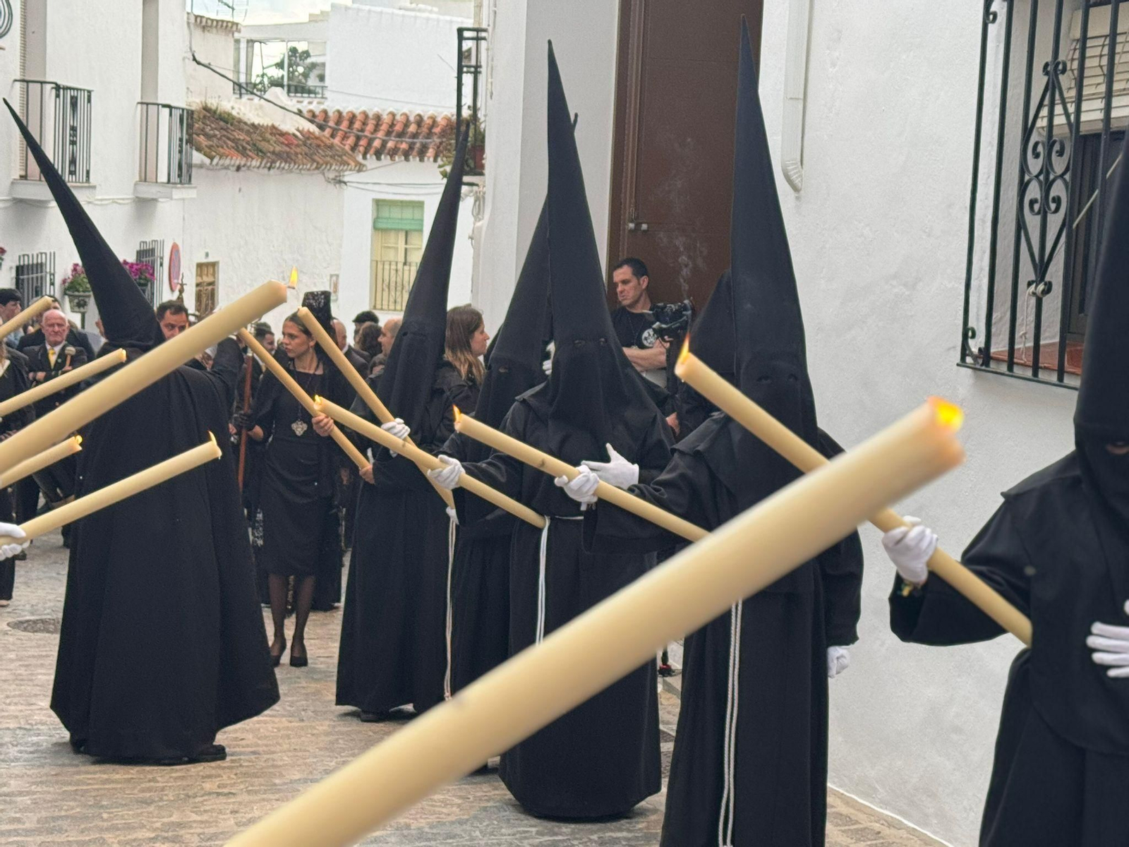 El Nazareno el Jueves Santo en Mijas, en imágenes