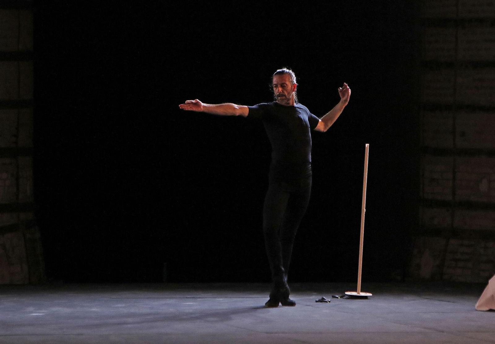 El bailaor Andrés Marín, en su actuación en el CAAC durante la pasada Bienal de Flamenco.