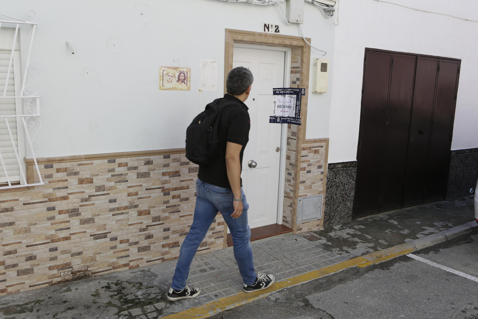 La casa donde reside el menor desaparecido en Morón de la Frontera.