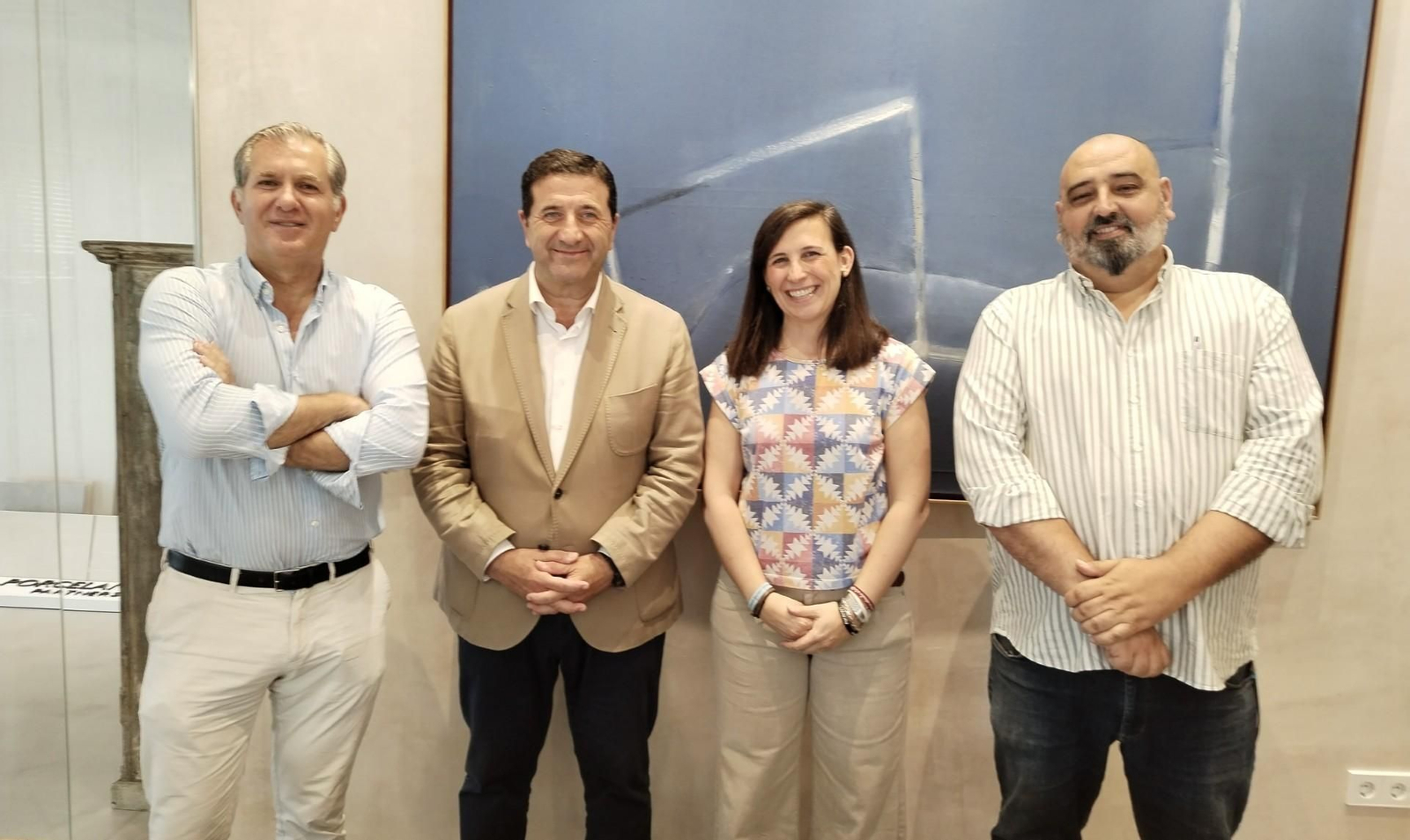 Alberto Villagrán con José Ignacio Martínez, María Eugenia Vázquez y Marcos A. Díaz Alberto Villagrán con José Ignacio Martínez, María Eugenia Vázquez y Marcos A. Díaz