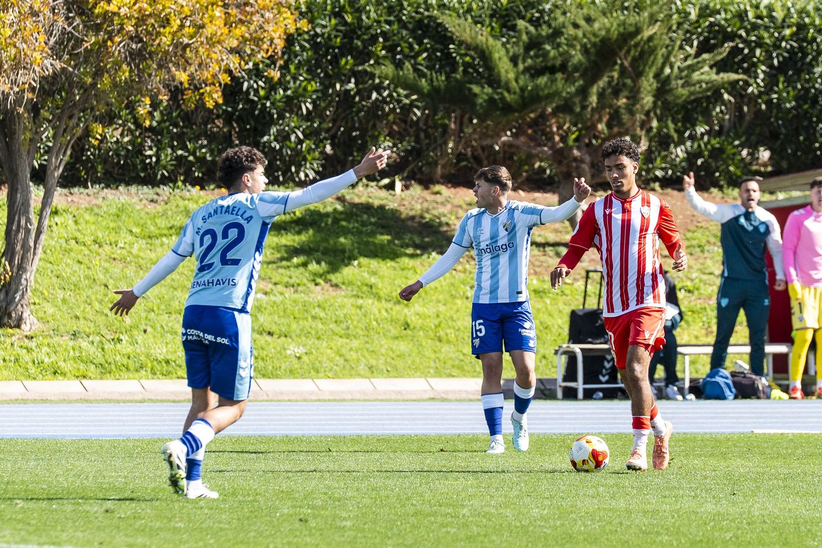 Las imágenes del Almería B y Atlético Malagueño en el Anexo de los Juegos Mediterráneos