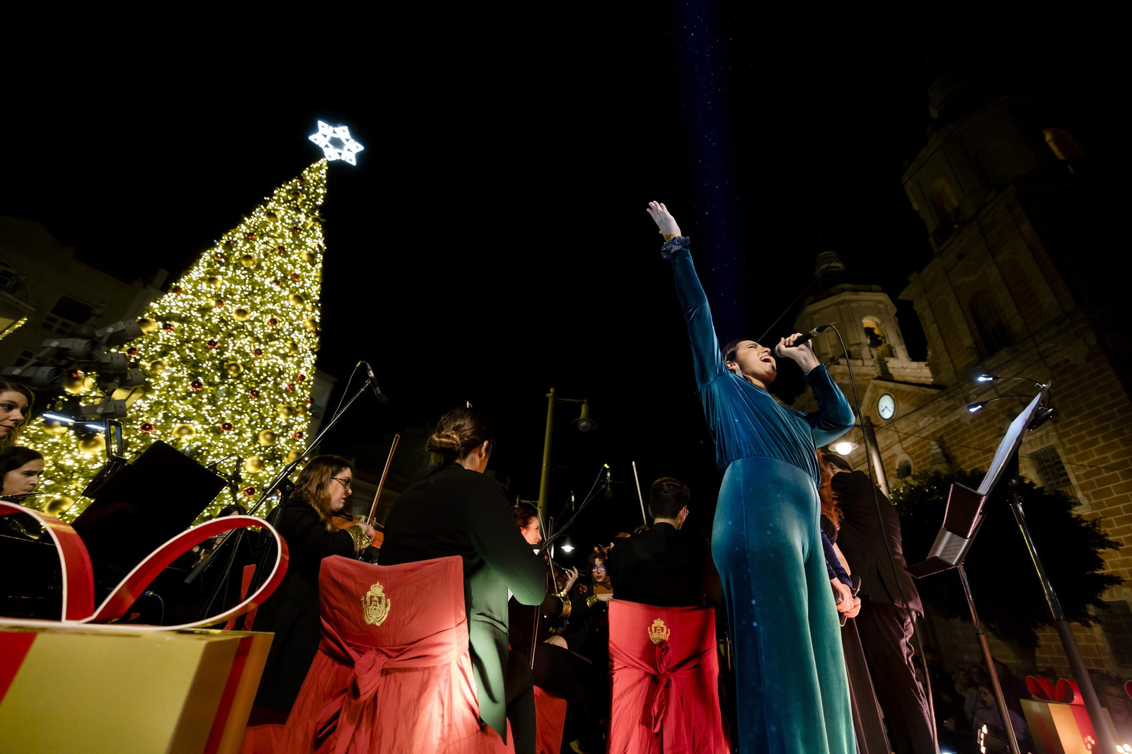 Las imágenes de la inauguración de la iluminación de navidad en San Fernando
