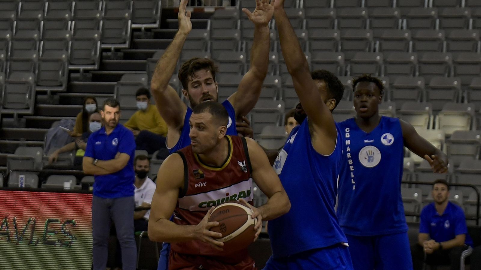 El ala-pívot, en un encuentro de pretemporada