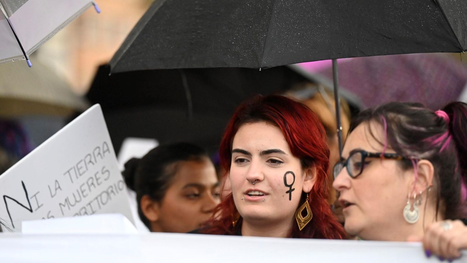 Manifestantes del 8M en Córdoba