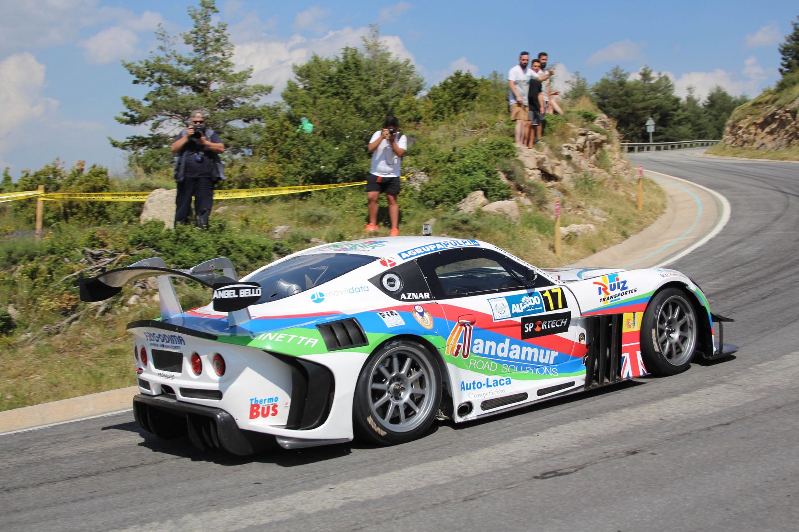 Aznar a los mandos de su Ginetta GT3