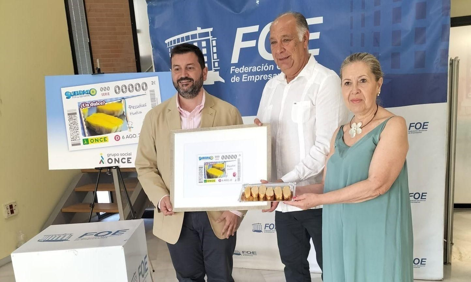 Presentación del cupón de la ONCE que homenajea a las pezuñas de Huelva.