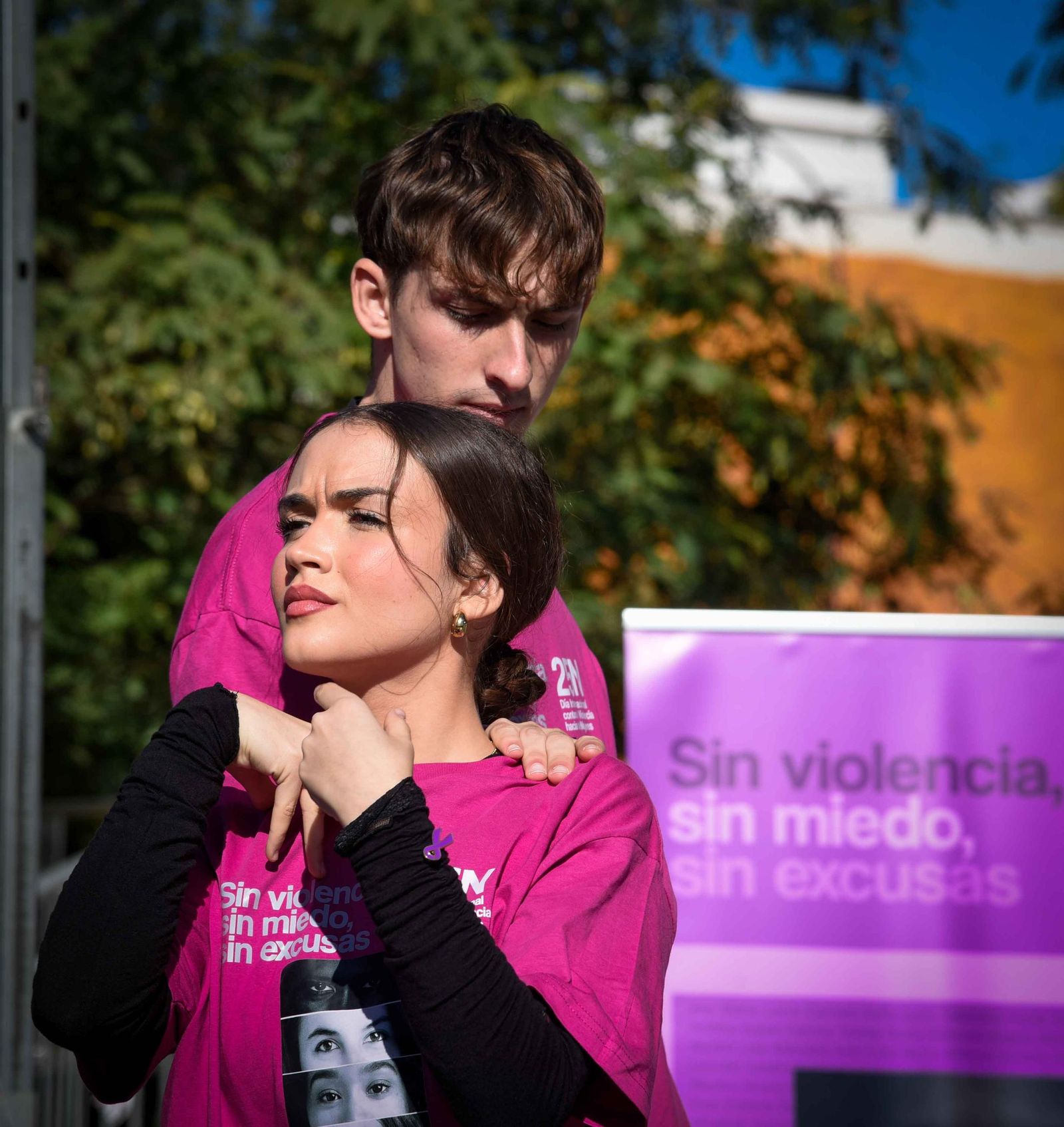 El 'flashmob' con motivo del 25-N