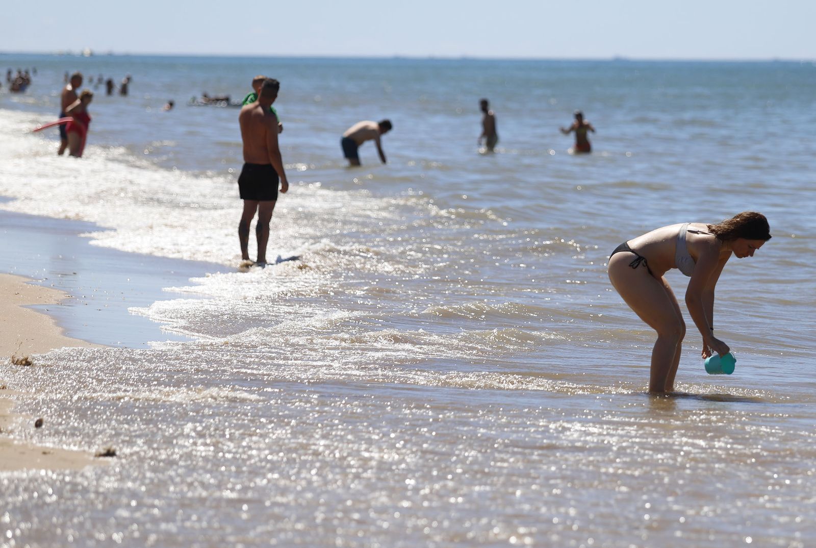 Imágenes de las playas de Huelva en el sábado 15 de agosto