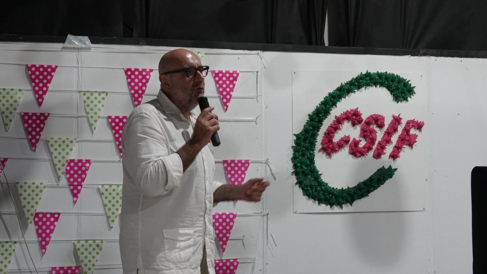 El presidente nacional del CSIF, Miguel Borra, asistió a la cena.