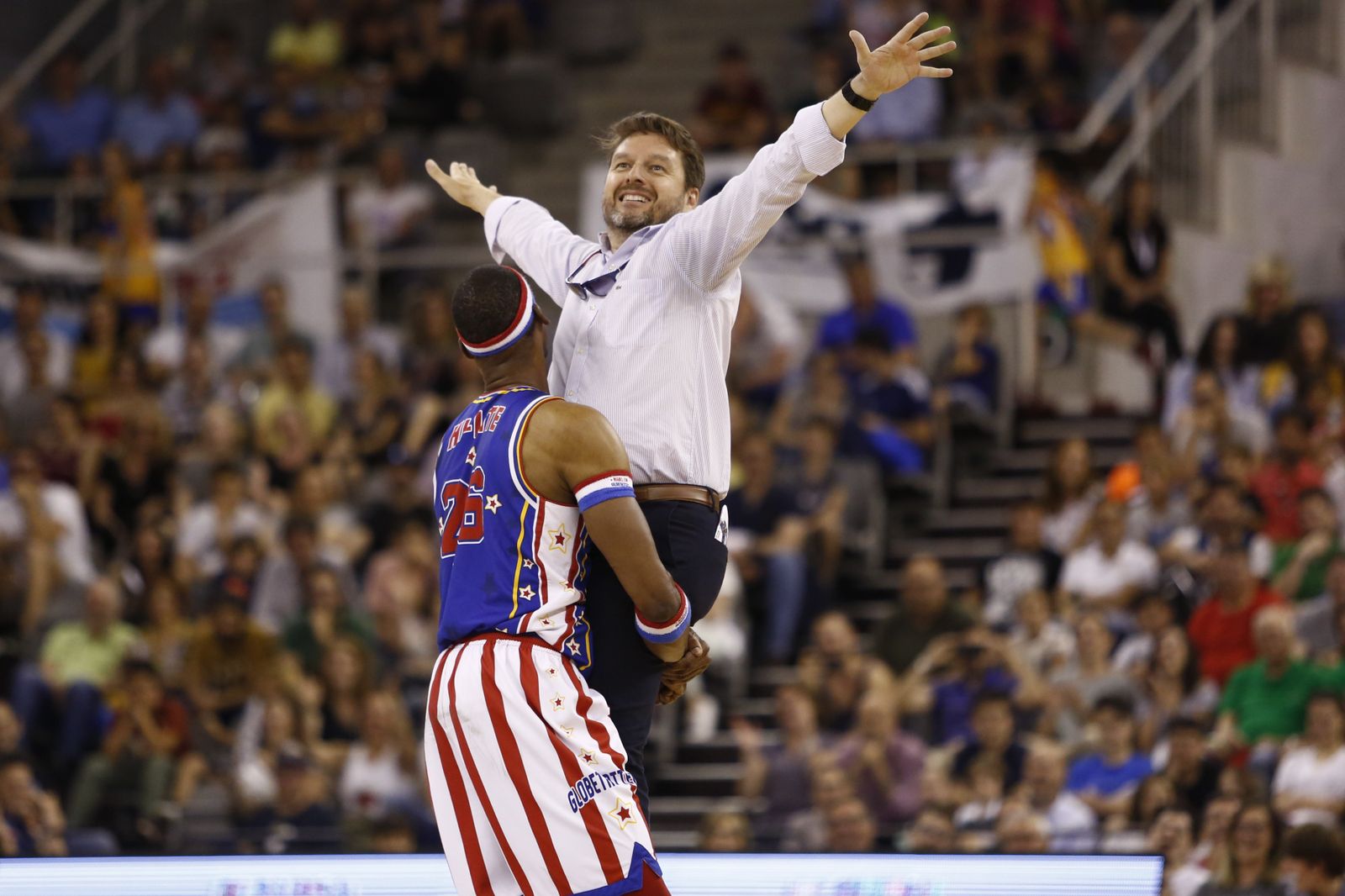 El espectáculo de los Globetrotters inunda el Palacio de Deportes