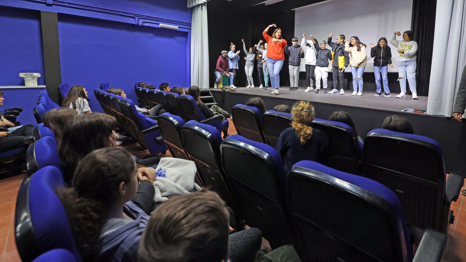 La cantaora Lidia Herández, en uno de los talleres.