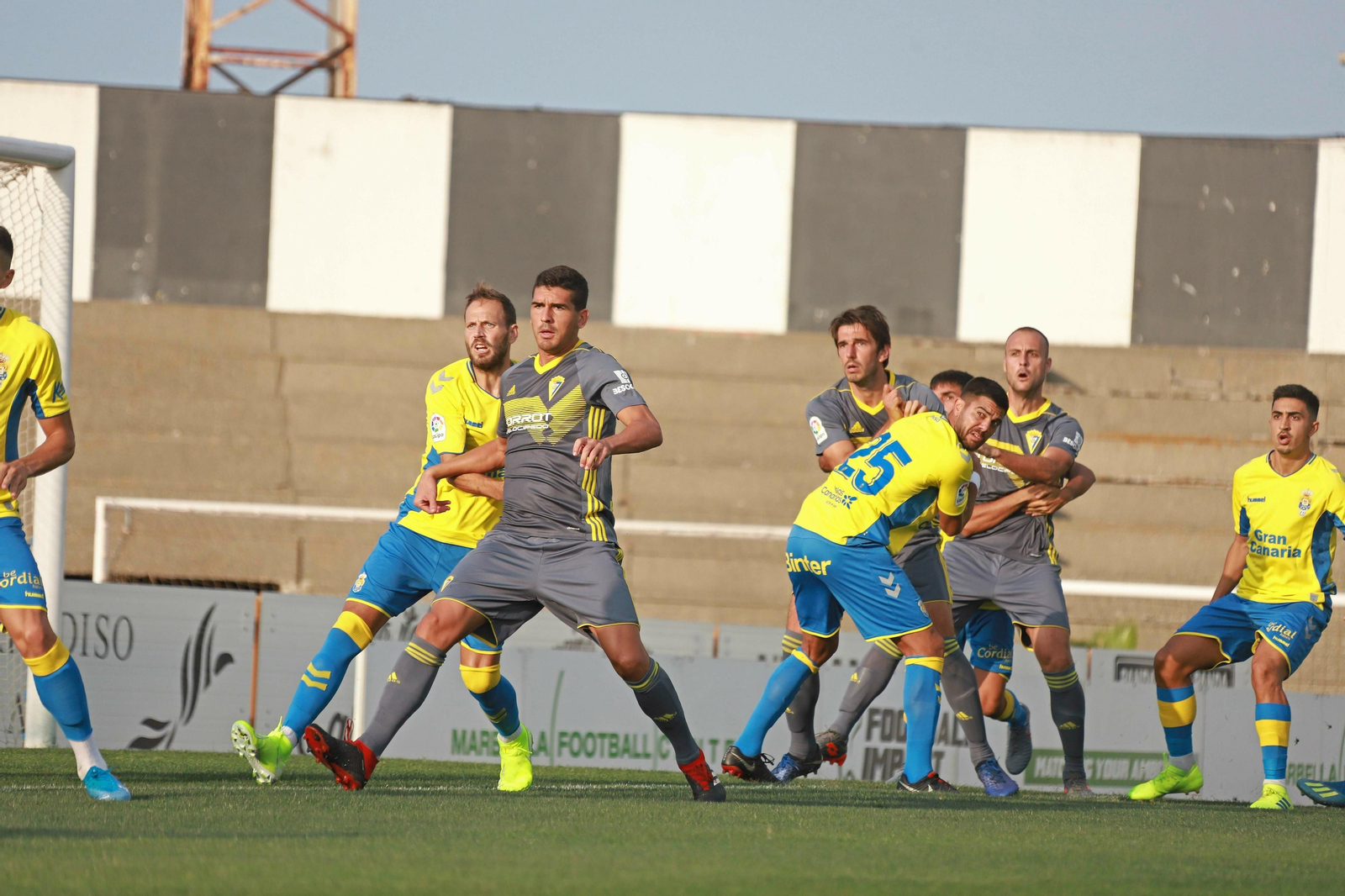 Garrido, durante el partido contra Las Palmas disputado en La Línea.