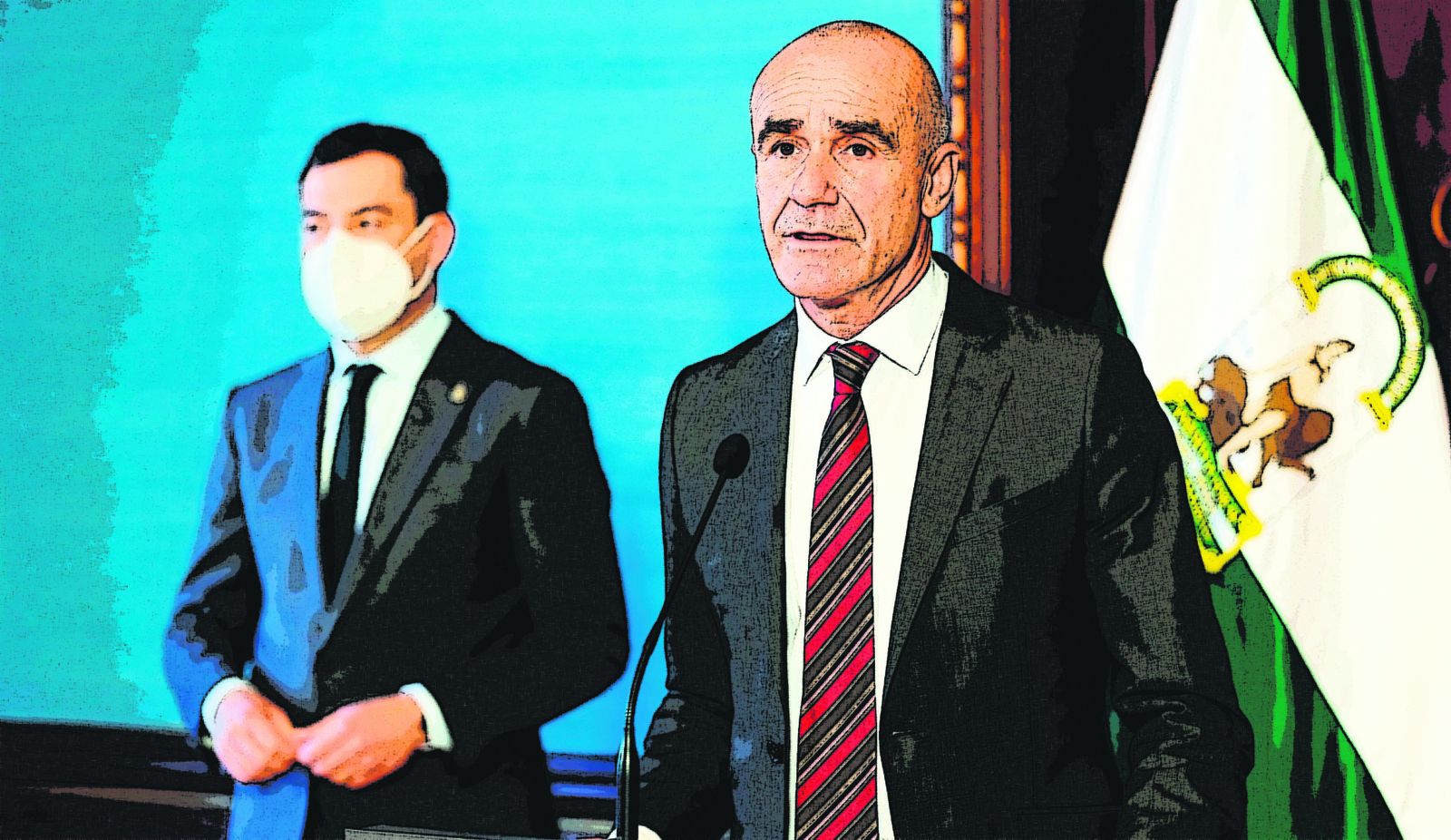 Antonio Muñoz con el presidente Moreno en el Palacio de San Telmo