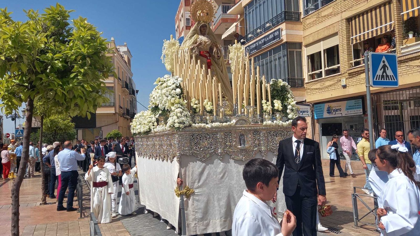 La Virgen de la Alegría por las calles de Puente Genil
