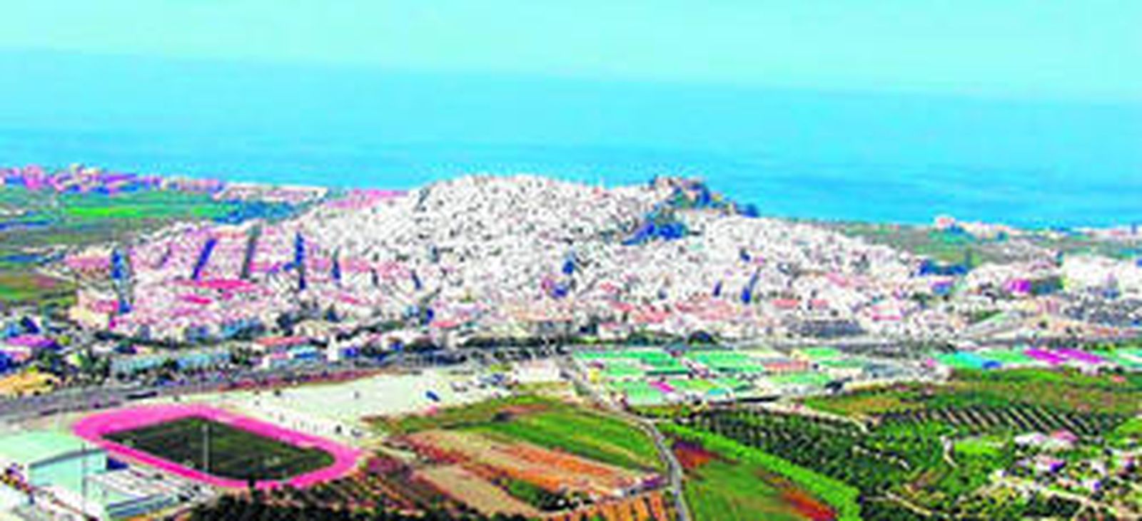 Vista general del municipio costero.