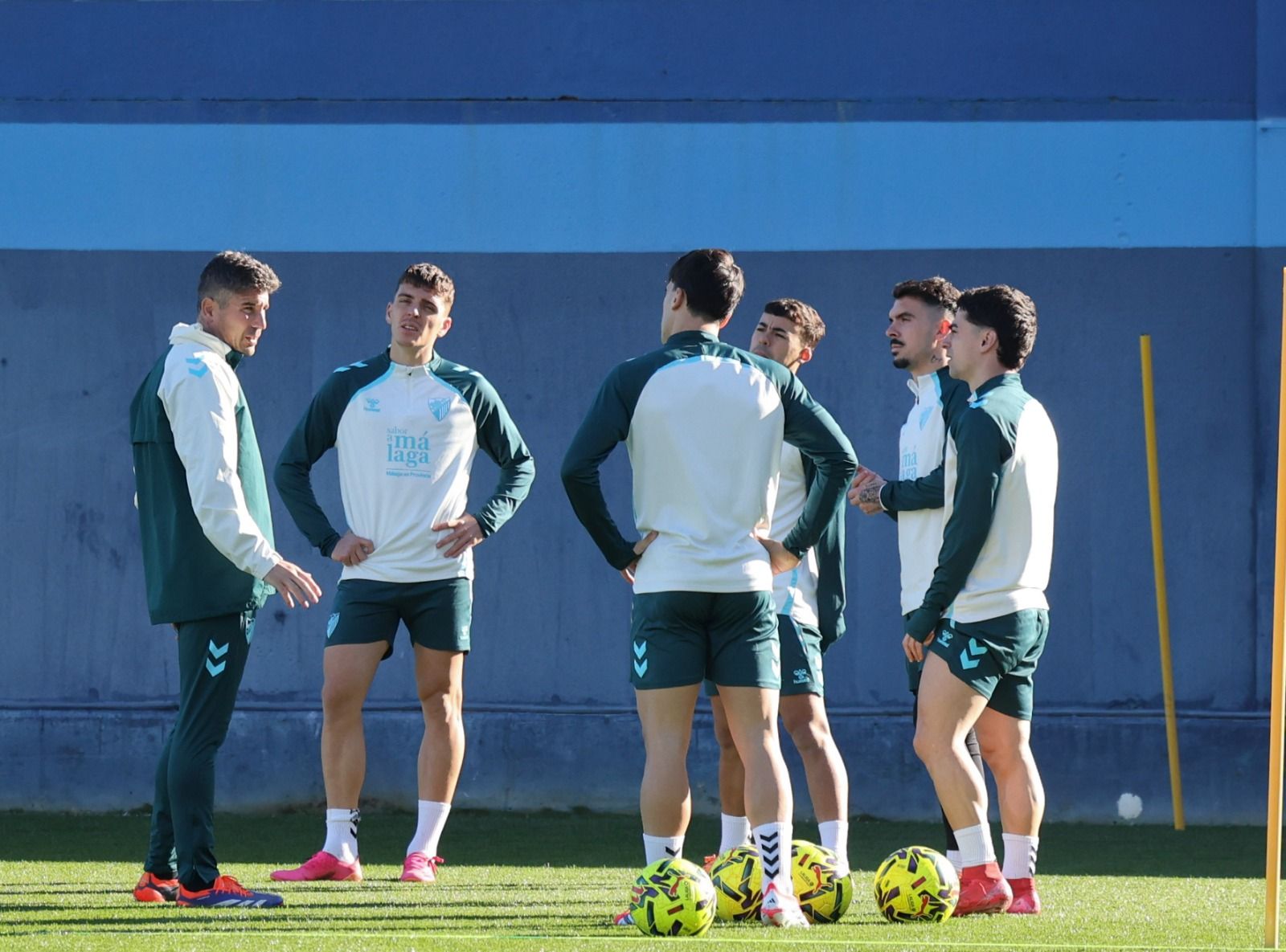 Entrenamiento Málaga CF: Carlos Puga y Haitam, bajas inesperadas