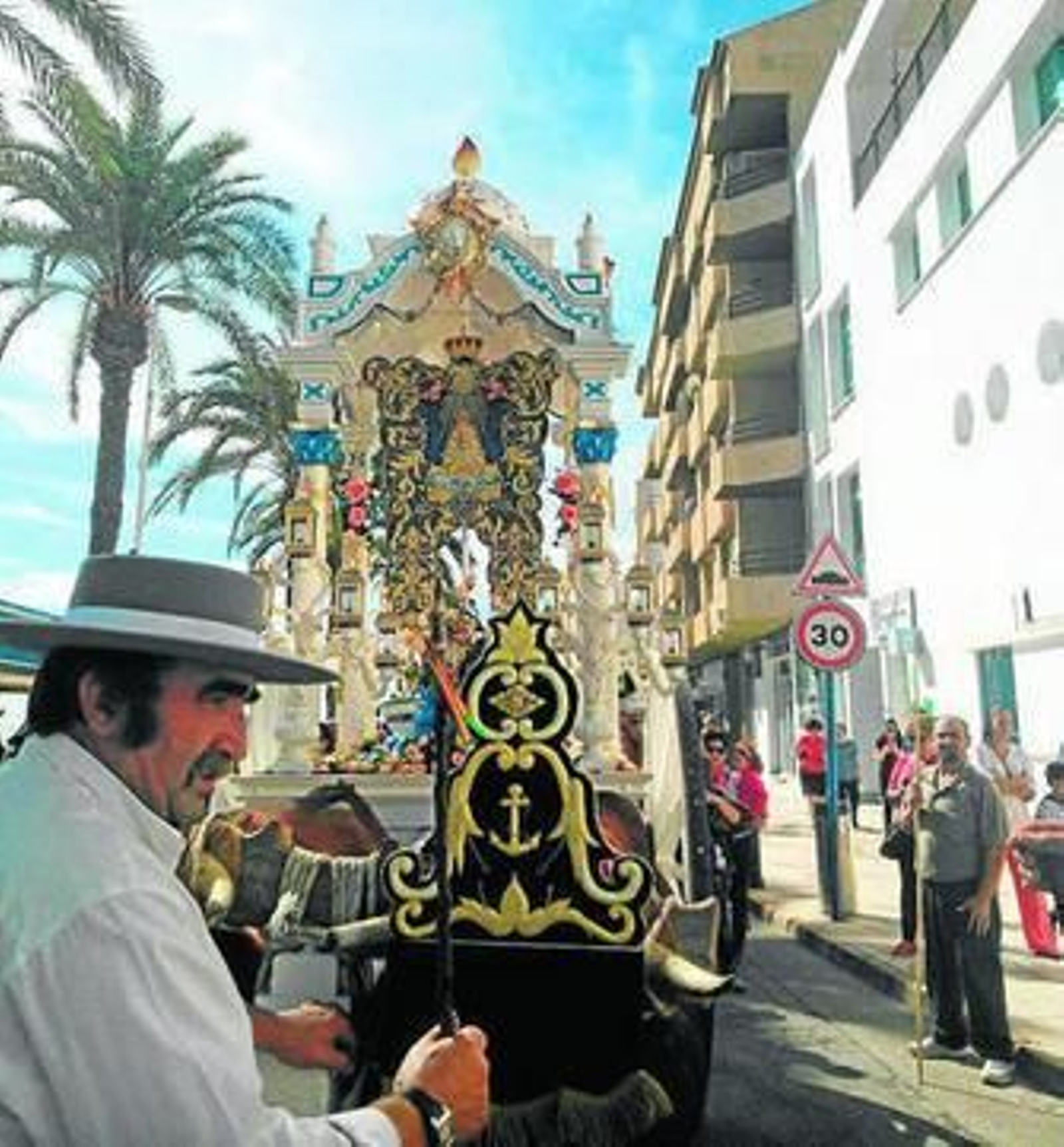 Carreta bendecida de la Hermandad.