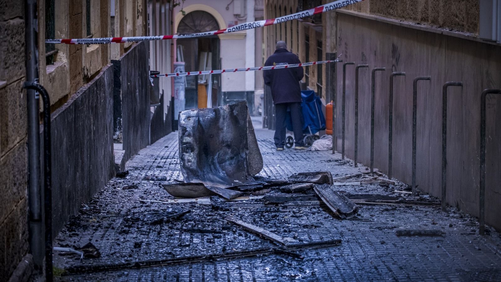 Las imágenes del incendio de la calle Marqués de Cádiz