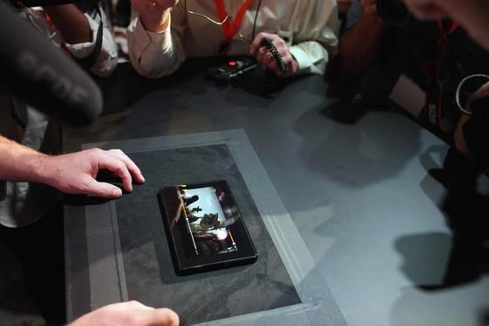 Amazon presenta los nuevos modelos de Kindle, entre ellos Fire, el debut de la compañía en el mundo de los 'tablets'.

Foto: AFP Photo