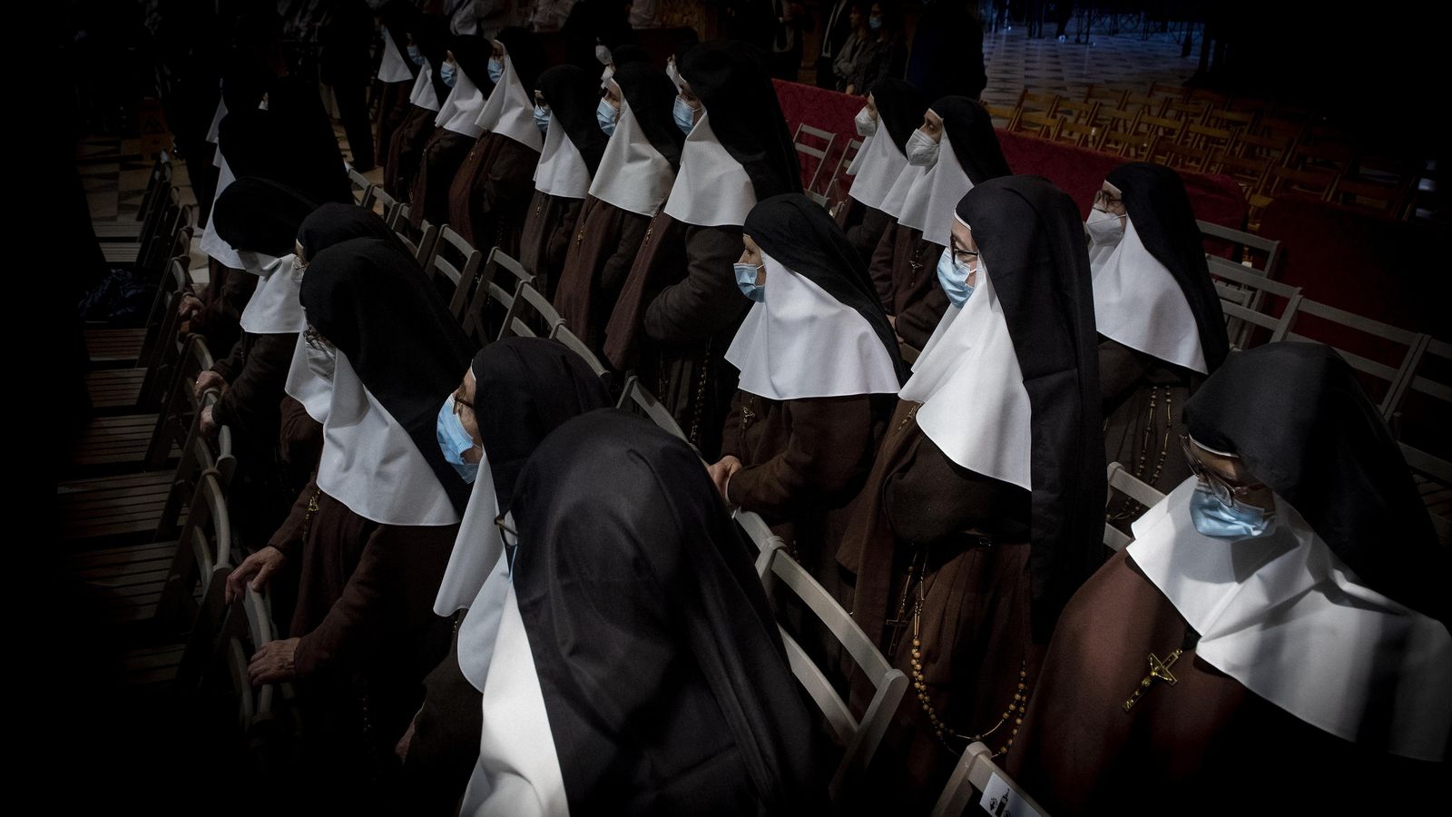 La representación de las hermanas de la Cruz.