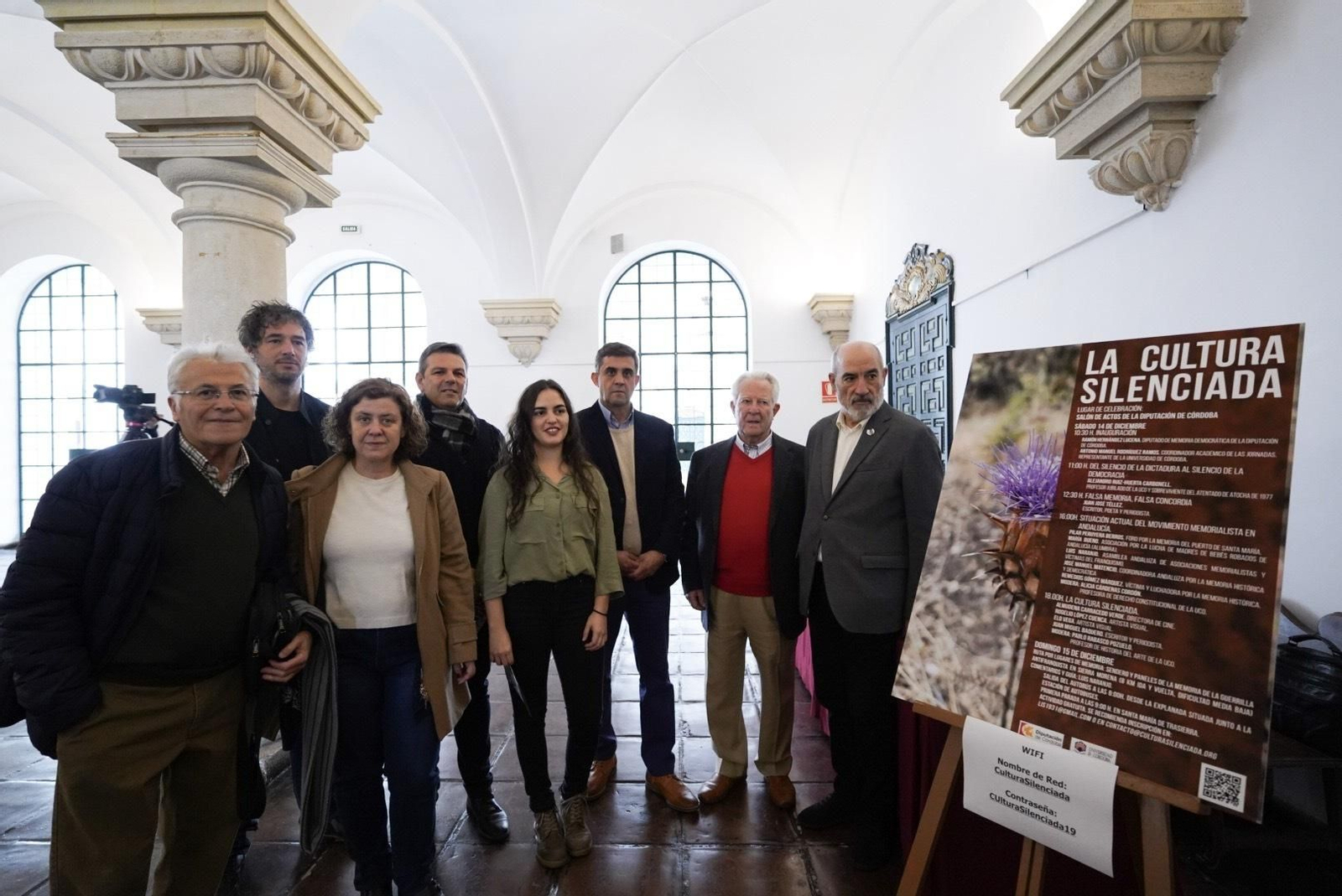 Responsables y participantes de las jornadas 'La Cultura Silenciada'
