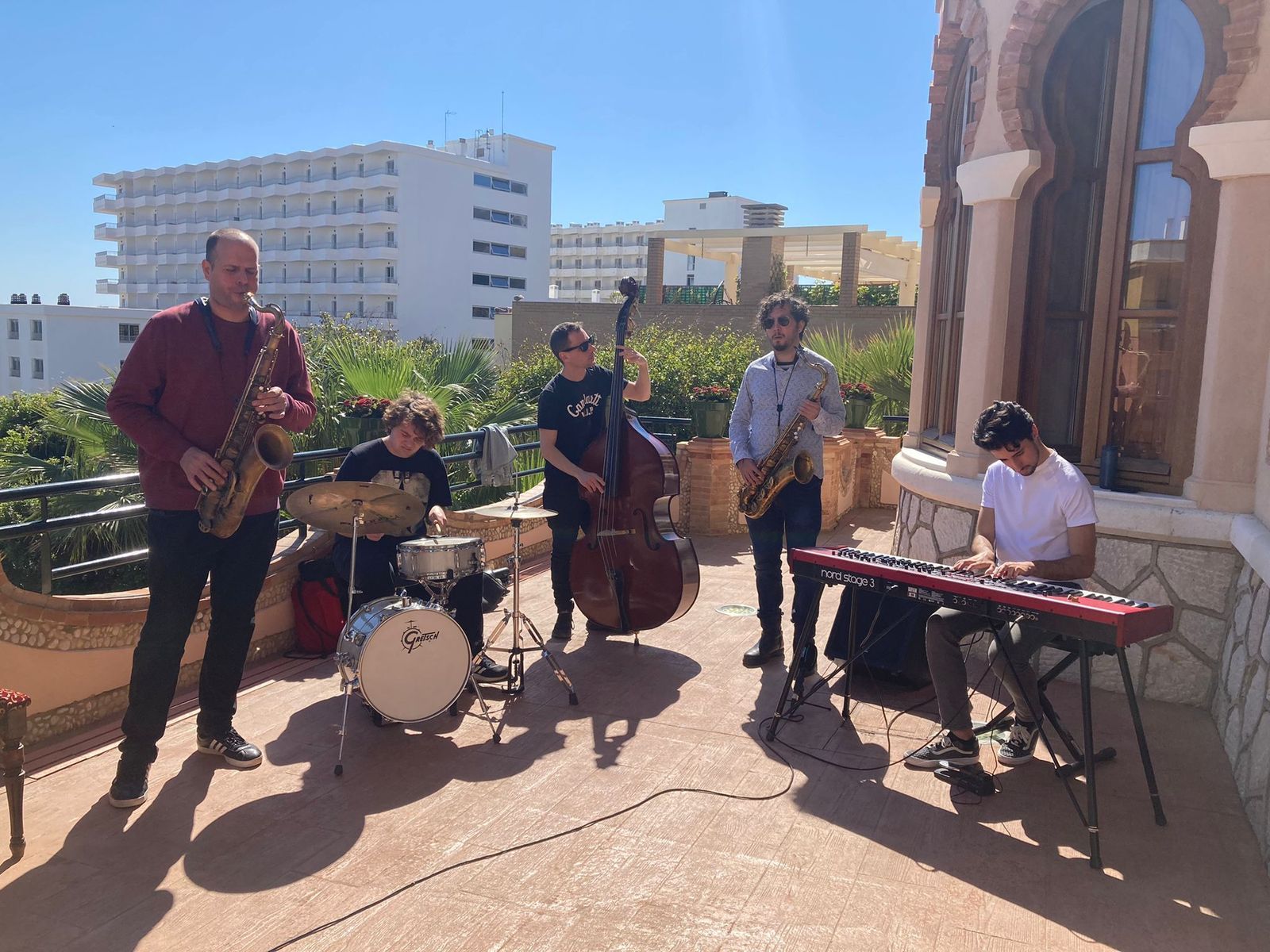 Enrique Oliver, Alex Parrado,Ilian, Juan María Villa y Dani Torres, en la presentación.