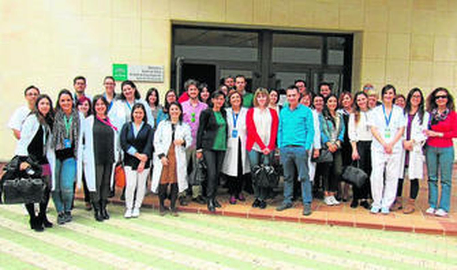 Participantes en la jornada de puestas abiertas.