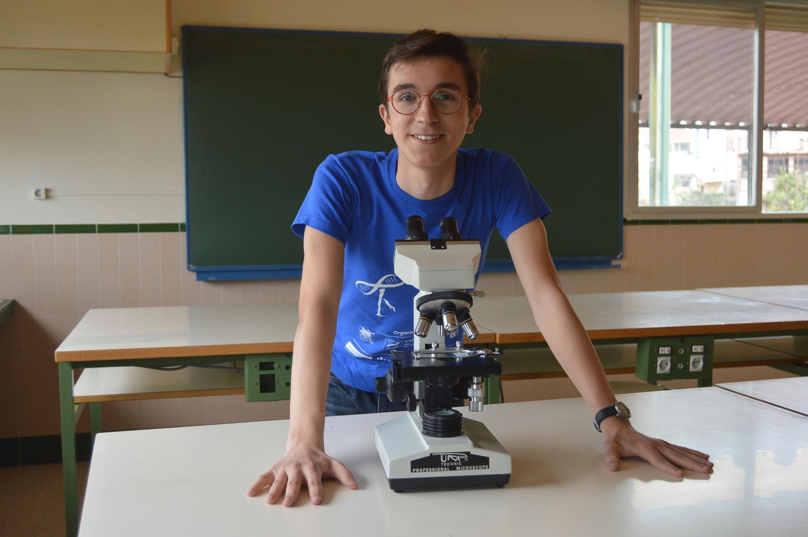 Iker Puerto, alumno de segundo de Bachillerato del IES Los Boliches de Fuengirola.
