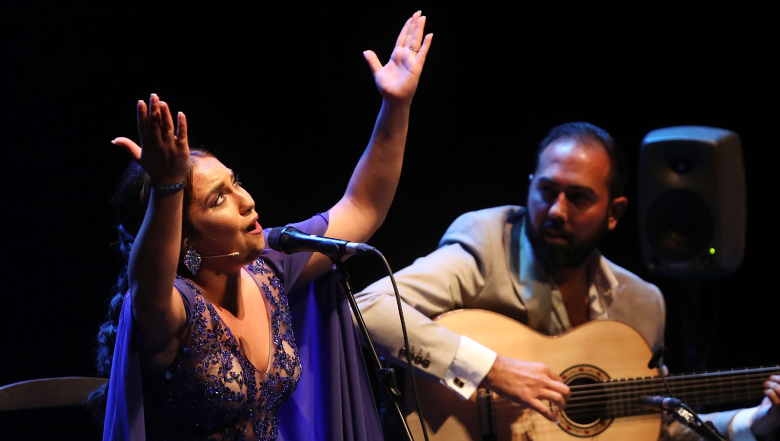María Terremoto, durante una actuación.