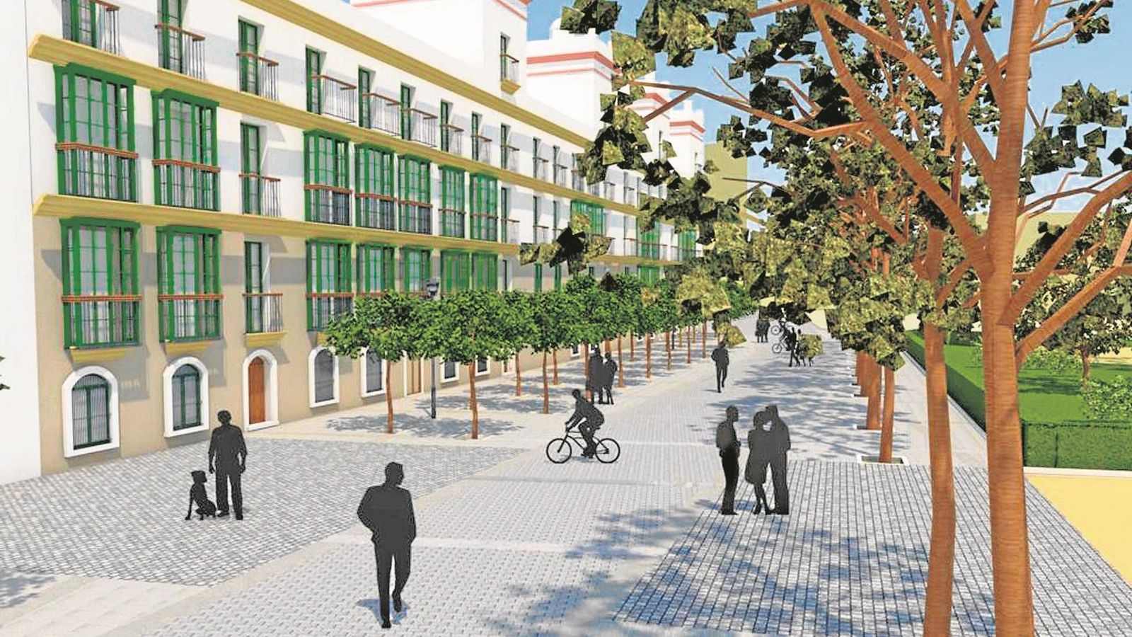 Así será la nueva zona peatonal. Así será la nueva zona peatonal.