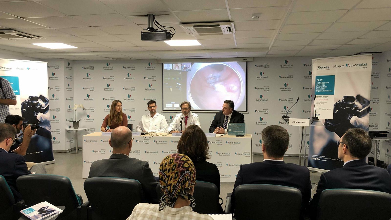 Mercedes Fernández, Pedro Rosón, Tomás Urda y Jerónimo Vílchez, en la presentación del proyecto.