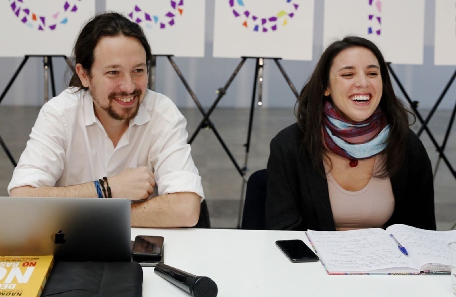 Pablo Iglesias e Irene Montero.