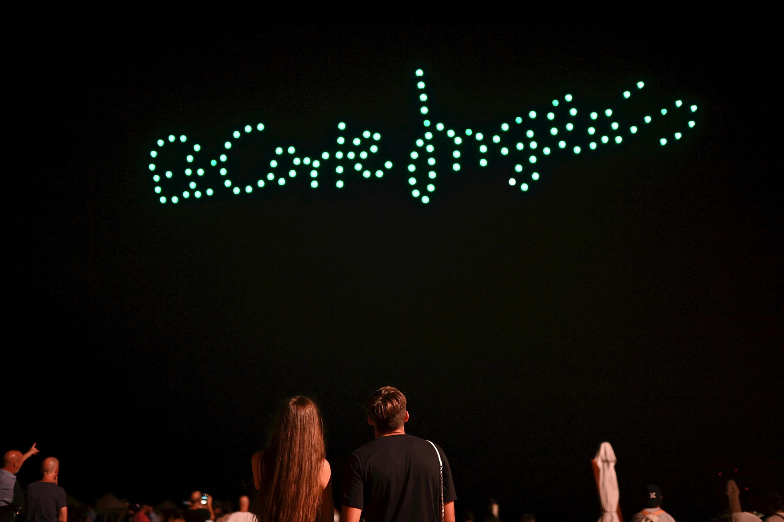 Drones y fuegos artificiales para abrir la Feria de Málaga 2022 (fotos)