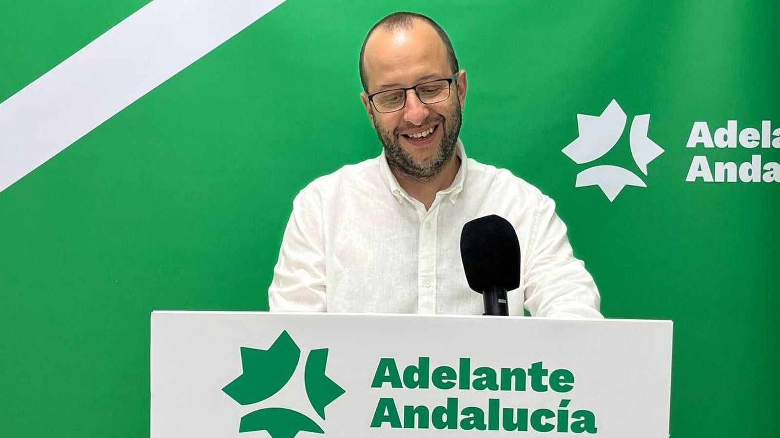 Imagen del portavoz de Adelante Andalucía en Granada, Néstor Salvador