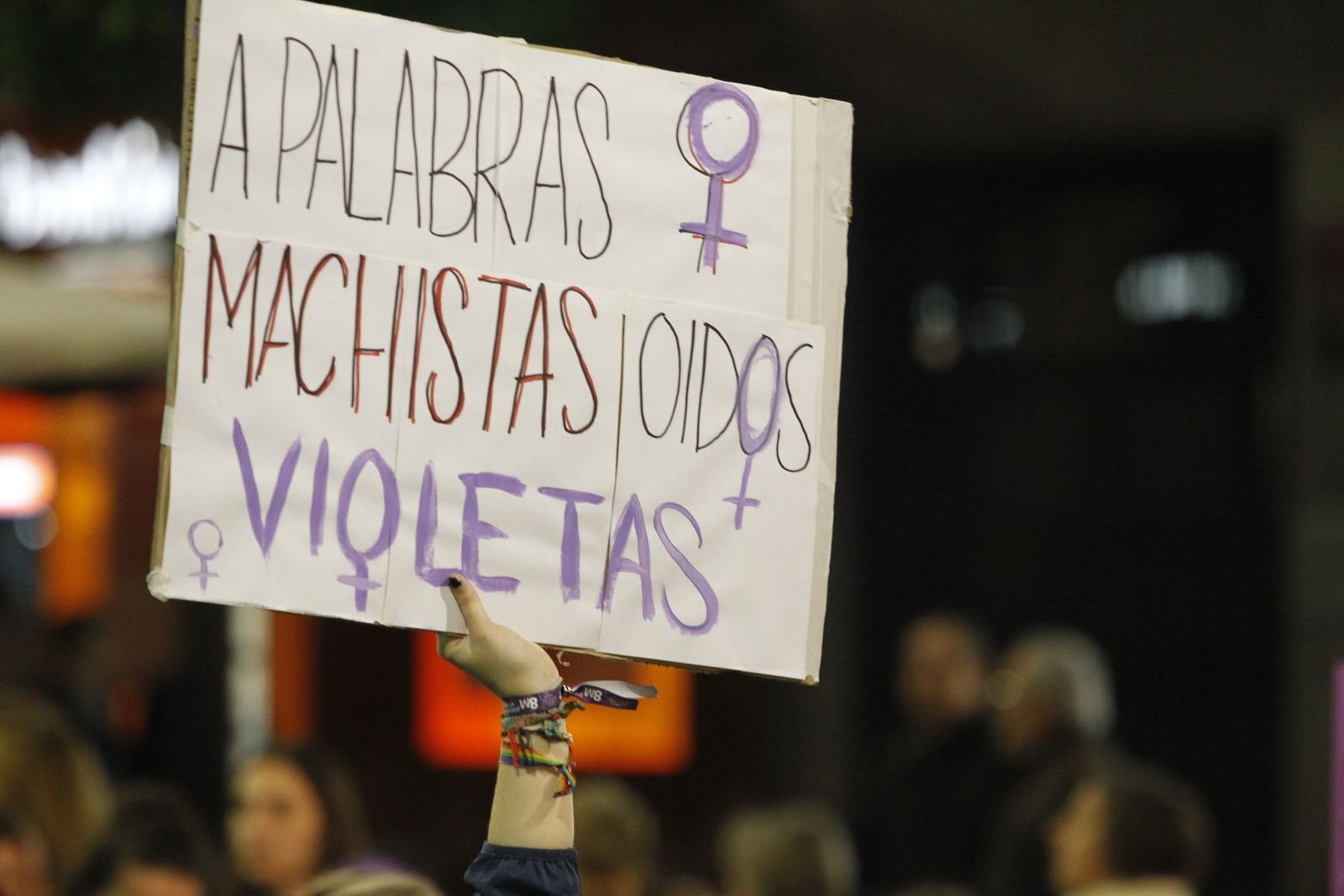 Fotogalería manifestación Día Internacional de la Mujer en Almería