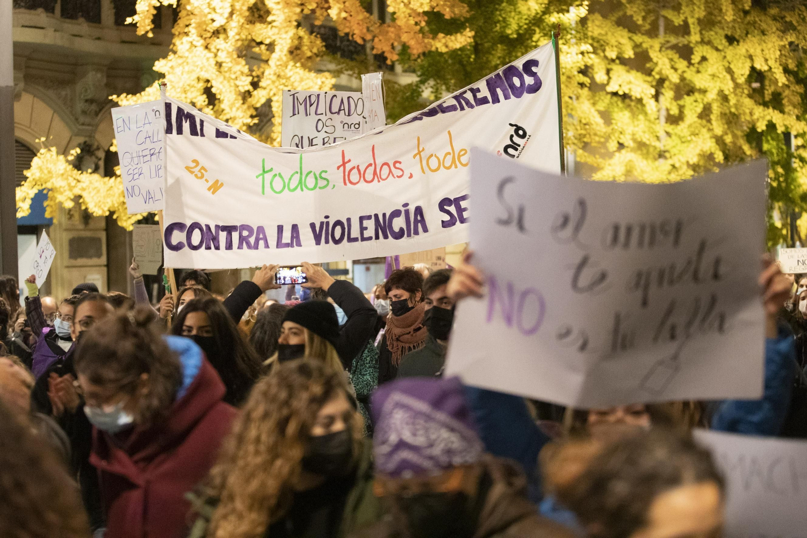 La manifestación del 25-N en Granada en imágenes
