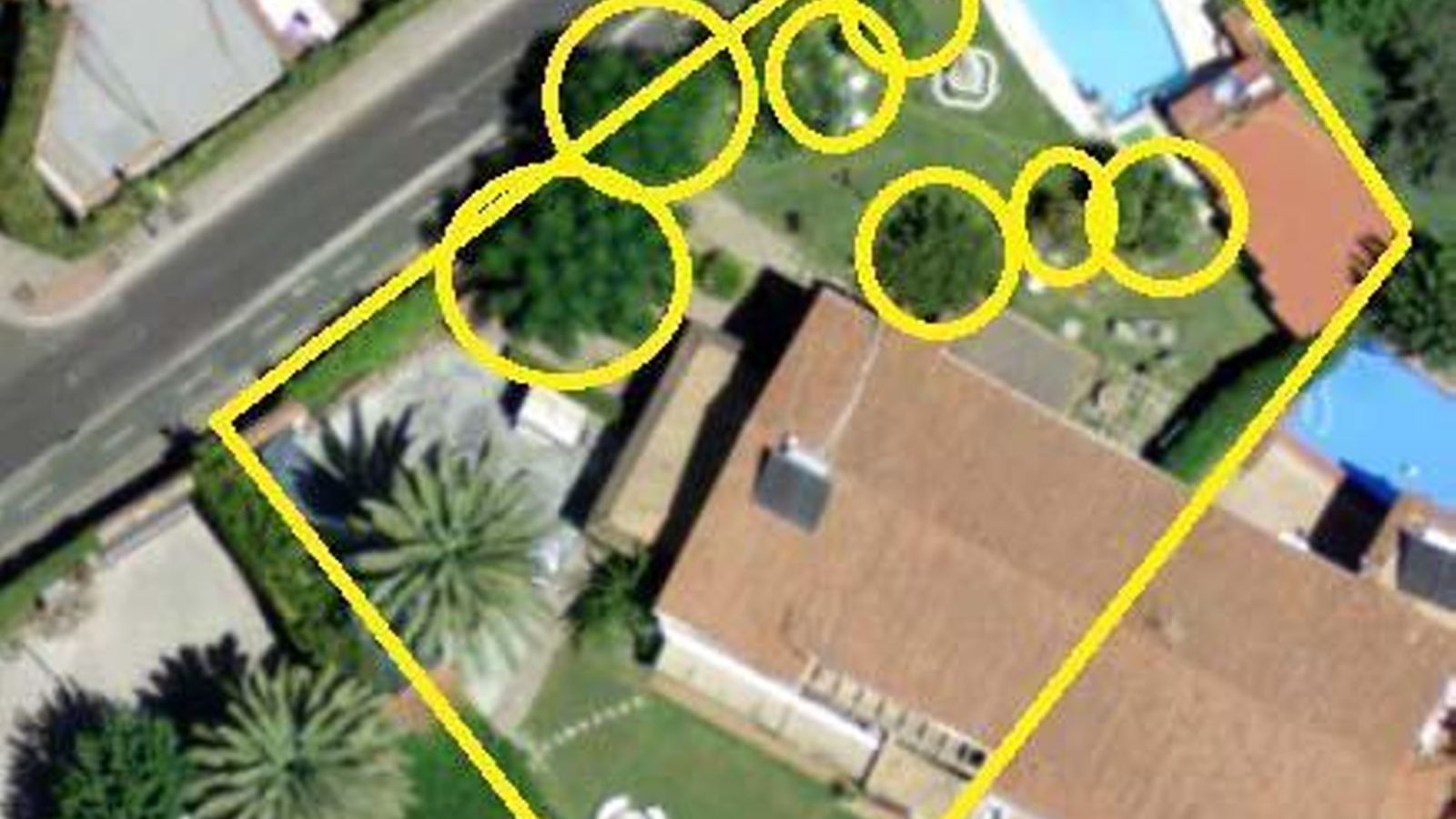 La vegetación que había en la parcela C/Carabela Santa María 30.