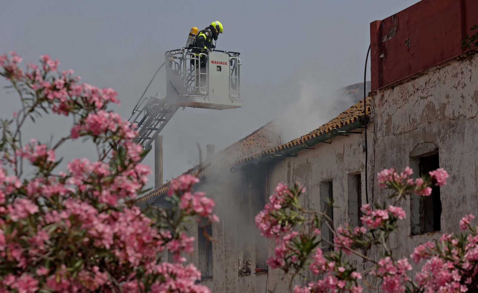 Fotos del incendio en el Patio de Soto en Algeciras Fotos del incendio del Patio de Soto en Algeciras