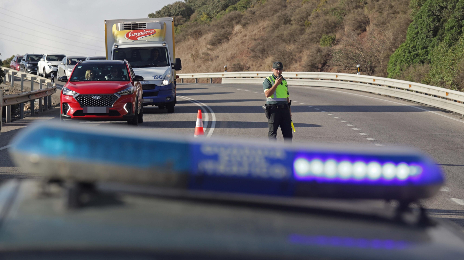Fotos del accidente de tráfico en la N-340 en Tarifa