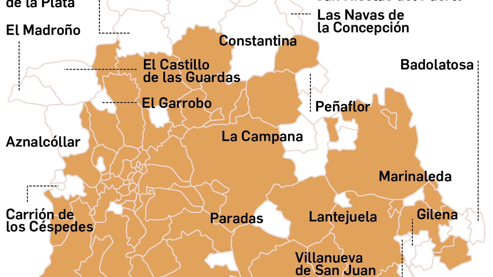 La lista de municipios libres de Covid en la última semana.
