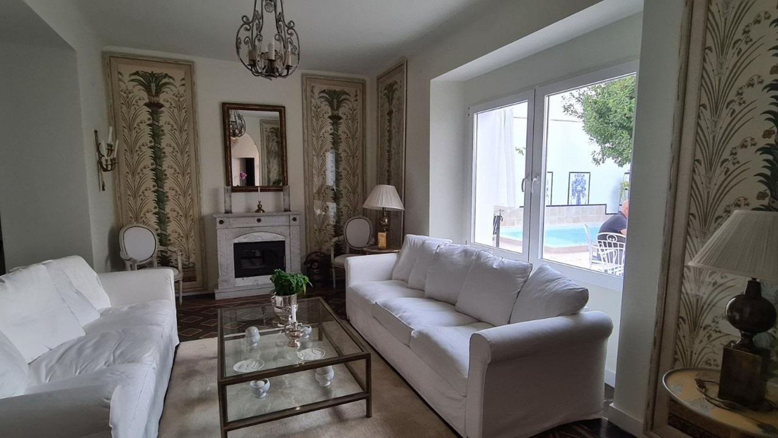 Salón del Hotel boutique Casa del Agua de Marmolejo.