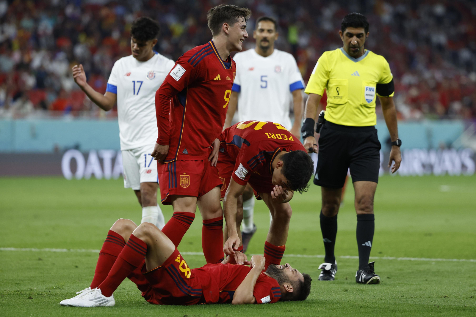 Las imágenes del España - Costa Rica en el Mundial de Qatar