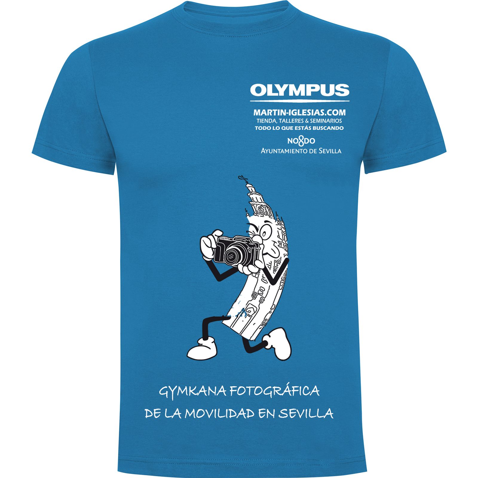 Camiseta de la gymkhana por la movilidad en Sevilla.