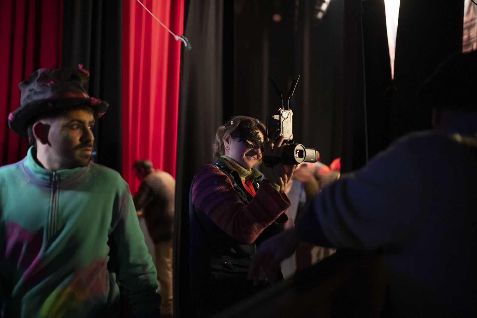 Ambiente en la final  del Carnaval Colombino