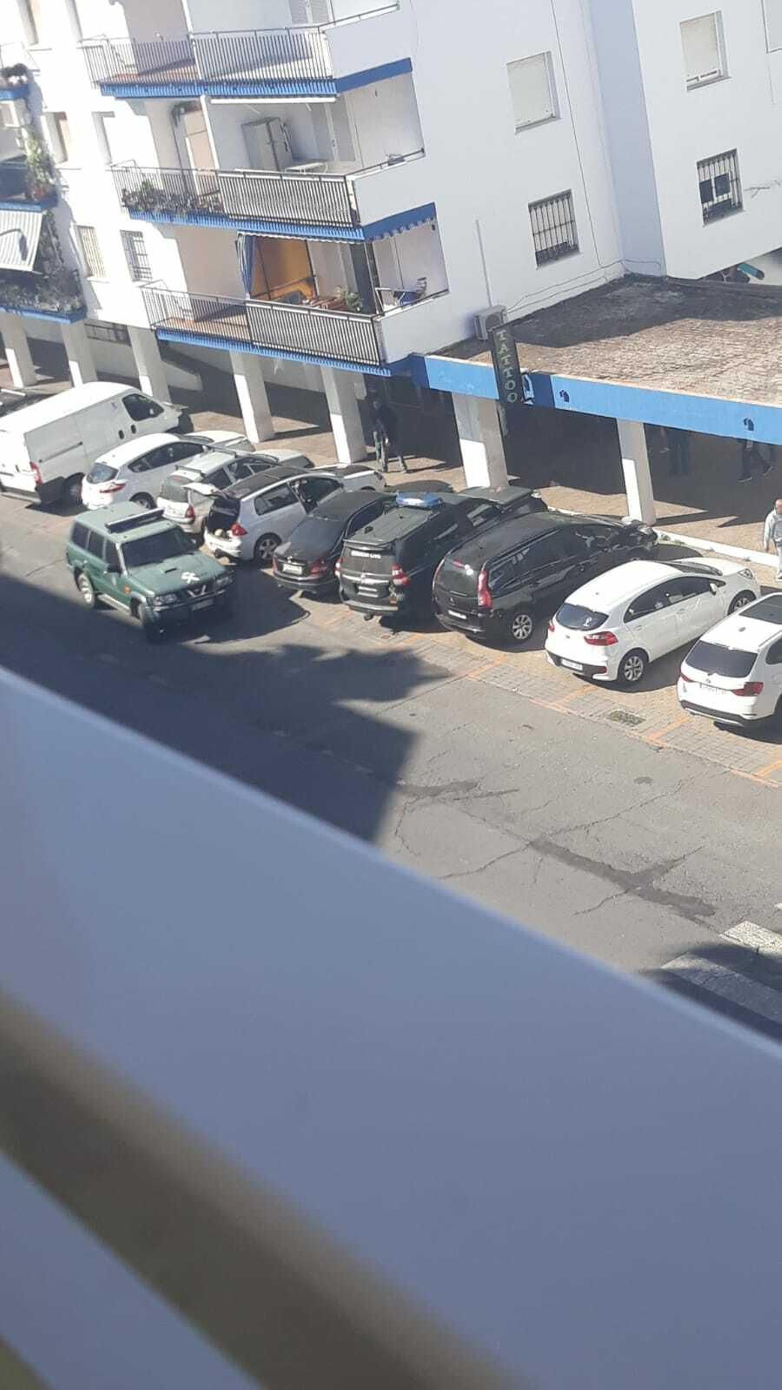 Imagen tomada por un vecino desde una vivienda.