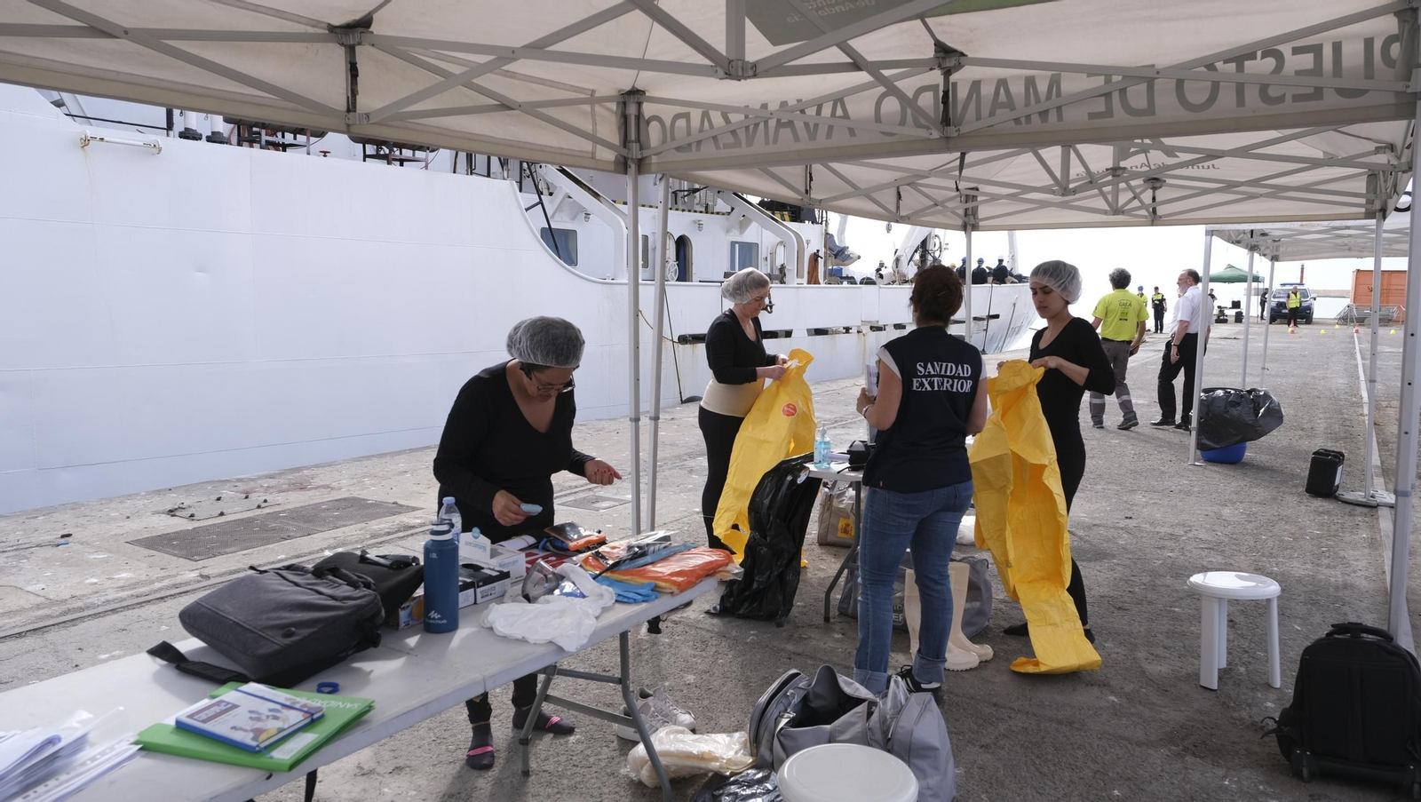 Ejercicio Marsec25 simulacro, en el Puerto de Almería, en imágenes